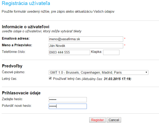 registracia